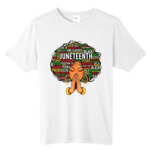 Juneteenth Melanin Black Women Natural Hair Graphic Tall Fusion ChromaSoft Performance T-Shirt