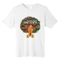 Juneteenth Melanin Black Women Natural Hair Graphic Tall Fusion ChromaSoft Performance T-Shirt