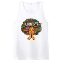 Juneteenth Melanin Black Women Natural Hair Graphic PosiCharge Competitor Tank