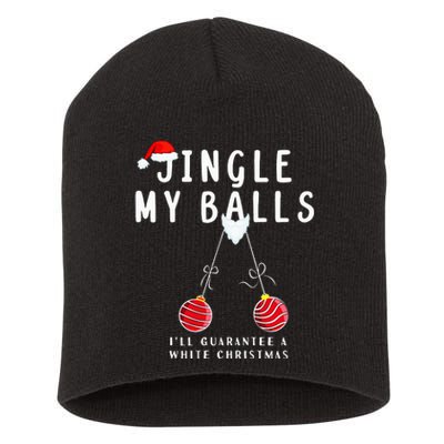 Jingle My Balls White Christmas  Short Acrylic Beanie