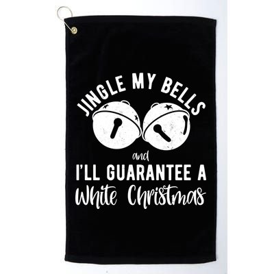 Jingle My Bells And Ill Guarantee A White Christmas Funny Golf Towel