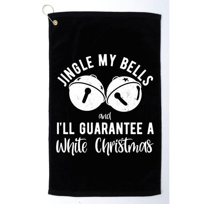 Jingle My Bells And Ill Guarantee A White Christmas Funny Golf Towel