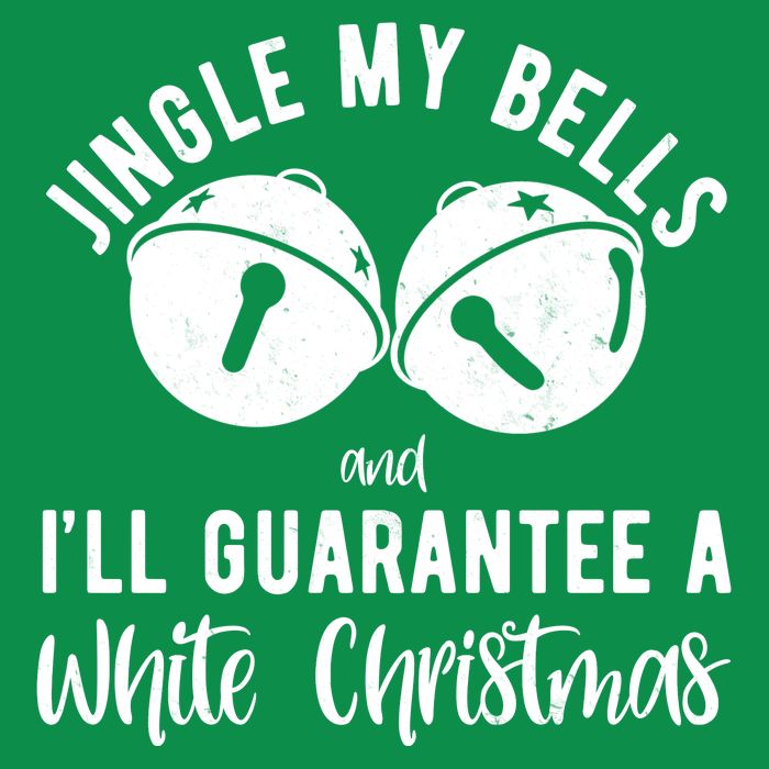 Jingle My Bells And Ill Guarantee A White Christmas Funny Womens T-Shirt