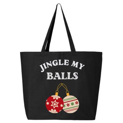 Jingle My Balls Shake My Presents Fun Couples Christmas 25L Jumbo Tote