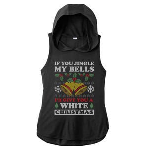 Jingle My Bells Funny Adult Christmas Gift Ladies PosiCharge Tri-Blend Wicking Draft Hoodie Tank