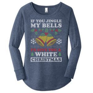 Jingle My Bells Funny Adult Christmas Gift Women's Perfect Tri Tunic Long Sleeve Shirt