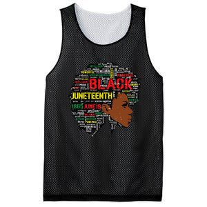 Juneteenth Melanin Black Wo Natural Hair Afro Word Art Mesh Reversible Basketball Jersey Tank