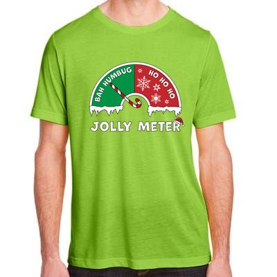 Jolly Meter Bah Humbug To Ho Ho Ho Anti Christmas Funny Gift Adult ChromaSoft Performance T-Shirt