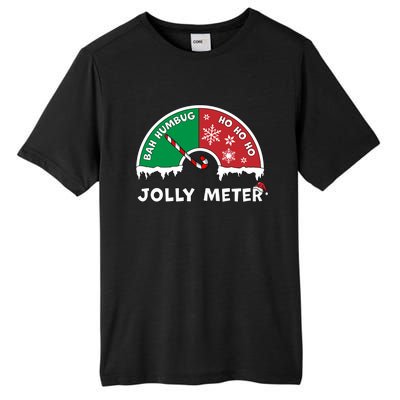 Jolly Meter Bah Humbug To Ho Ho Ho Anti Christmas Funny Gift Tall Fusion ChromaSoft Performance T-Shirt