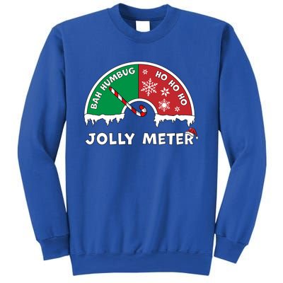 Jolly Meter Bah Humbug To Ho Ho Ho Anti Christmas Funny Gift Sweatshirt