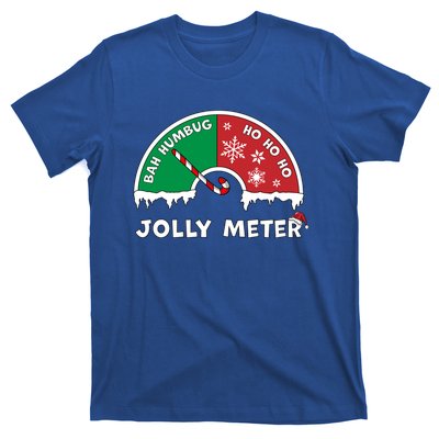 Jolly Meter Bah Humbug To Ho Ho Ho Anti Christmas Funny Gift T-Shirt