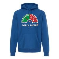 Jolly Meter Bah Humbug To Ho Ho Ho Anti Christmas Funny Gift Premium Hoodie