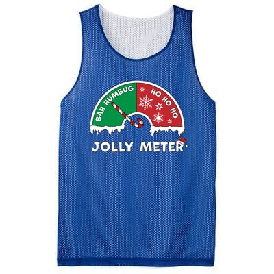 Jolly Meter Bah Humbug To Ho Ho Ho Anti Christmas Funny Gift Mesh Reversible Basketball Jersey Tank