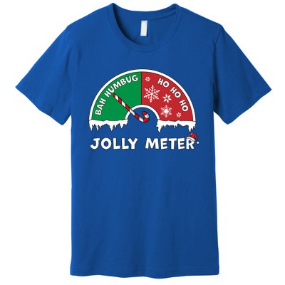 Jolly Meter Bah Humbug To Ho Ho Ho Anti Christmas Funny Gift Premium T-Shirt