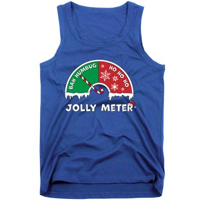 Jolly Meter Bah Humbug To Ho Ho Ho Anti Christmas Funny Gift Tank Top