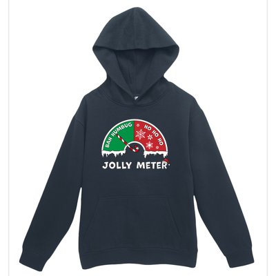 Jolly Meter Bah Humbug To Ho Ho Ho Anti Christmas Funny Gift Urban Pullover Hoodie