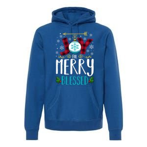 Joyful Merry Blessed Christmas Family Matching Xmas Party Meaningful Gift Premium Hoodie