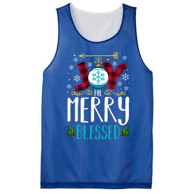 Joyful Merry Blessed Christmas Family Matching Xmas Party Meaningful Gift Mesh Reversible Basketball Jersey Tank