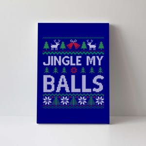 Jingle My Balls Funny Adult Ugly Christmas Sweater Gift Canvas