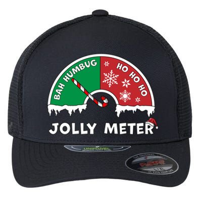 Jolly Meter Bah Humbug To Ho Ho Ho Anti Christmas Funny Classic Flexfit Unipanel Trucker Cap