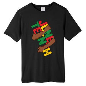 Juneteenth Melanin Blm Black Freedom Day African American Funny Gift Tall Fusion ChromaSoft Performance T-Shirt