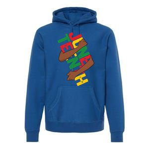 Juneteenth Melanin Blm Black Freedom Day African American Funny Gift Premium Hoodie