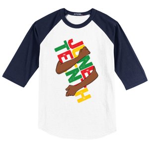 Juneteenth Melanin Blm Black Freedom Day African American Funny Gift Baseball Sleeve Shirt