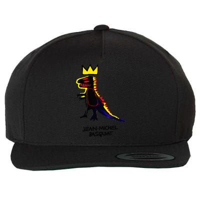 Jean Michel Basquiat Artwork Wool Snapback Cap