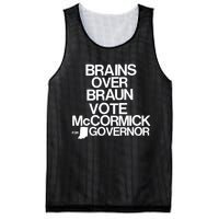 Jennifer Mccormick Brains Over Braun Vote Mccormick For Governor Mesh Reversible Basketball Jersey Tank