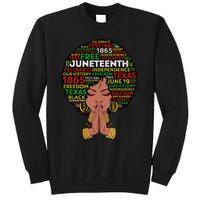 Juneteenth Melanin Black Wo Natural Hair Afro Queen Sweatshirt