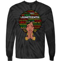 Juneteenth Melanin Black Wo Natural Hair Afro Queen Tie-Dye Long Sleeve Shirt