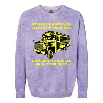 Jackie Miller Bus Driver Angry Bus Driver Colorblast Crewneck Sweatshirt