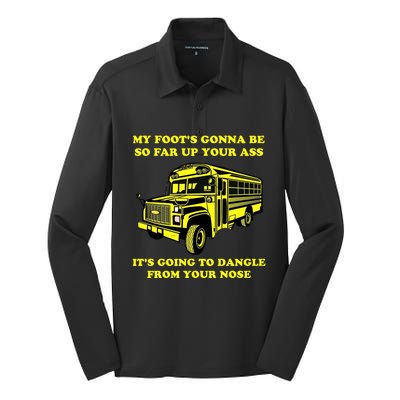 Jackie Miller Bus Driver Angry Bus Driver Silk Touch Performance Long Sleeve Polo