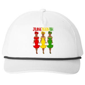 Juneteenth Melanin Black Women Snapback Five-Panel Rope Hat