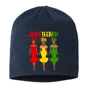 Juneteenth Melanin Black Women Sustainable Beanie