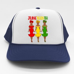 Juneteenth Melanin Black Women Trucker Hat