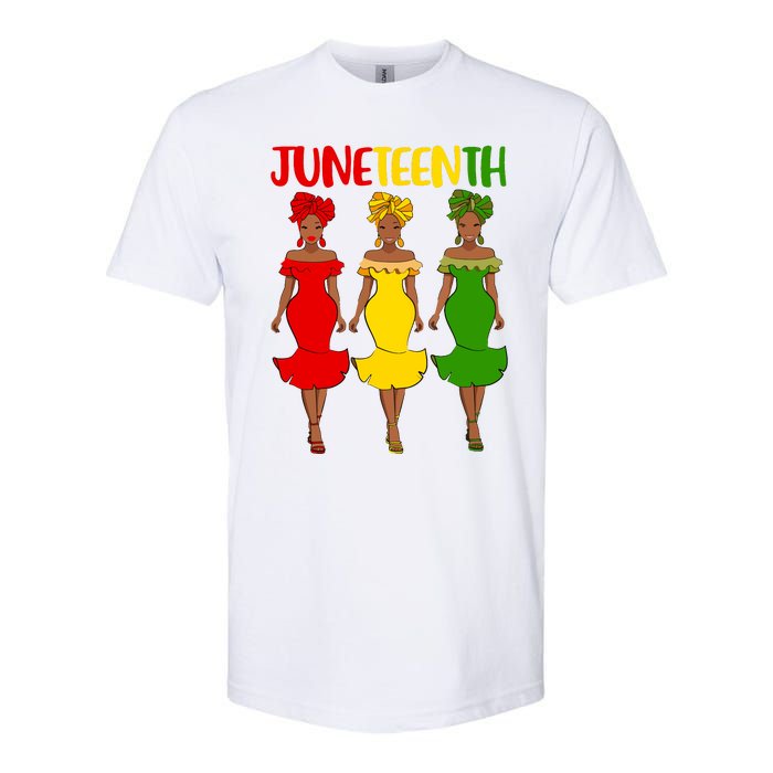 Juneteenth Melanin Black Women Softstyle CVC T-Shirt