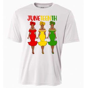 Juneteenth Melanin Black Women Cooling Performance Crew T-Shirt