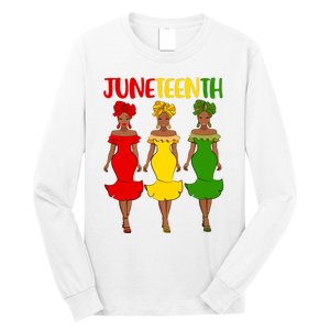 Juneteenth Melanin Black Women Long Sleeve Shirt