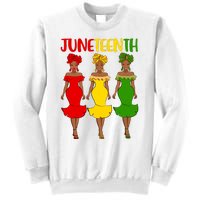 Juneteenth Melanin Black Women Sweatshirt