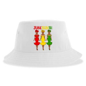 Juneteenth Melanin Black Women Sustainable Bucket Hat