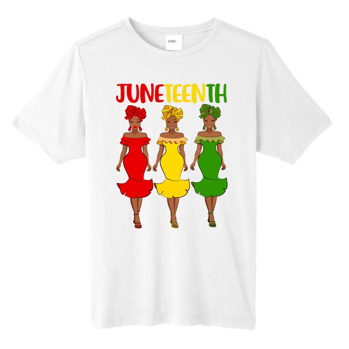 Juneteenth Melanin Black Women Tall Fusion ChromaSoft Performance T-Shirt