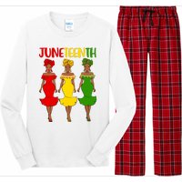 Juneteenth Melanin Black Women Long Sleeve Pajama Set