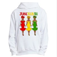 Juneteenth Melanin Black Women Urban Pullover Hoodie