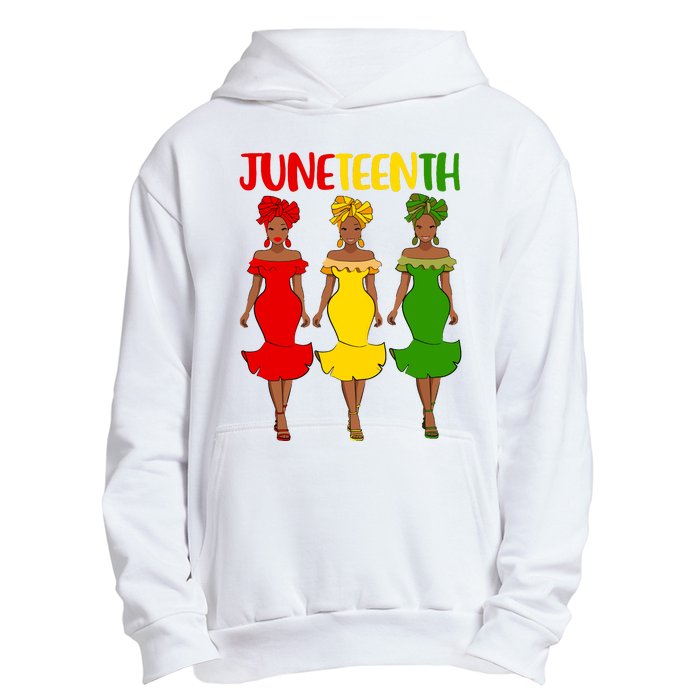 Juneteenth Melanin Black Women Urban Pullover Hoodie