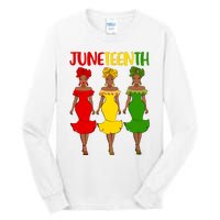 Juneteenth Melanin Black Women Tall Long Sleeve T-Shirt