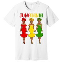 Juneteenth Melanin Black Women Premium T-Shirt