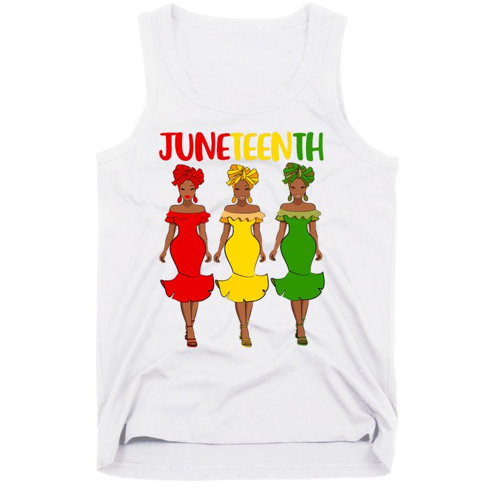 Juneteenth Melanin Black Women Tank Top