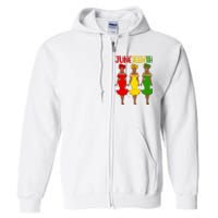 Juneteenth Melanin Black Women Full Zip Hoodie