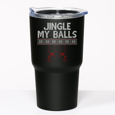 Jingle My Balls Funny Ugly Christmas Tumbler